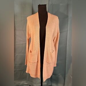 Newbury Kustom - Blush Open-Front Cardigan - S/M